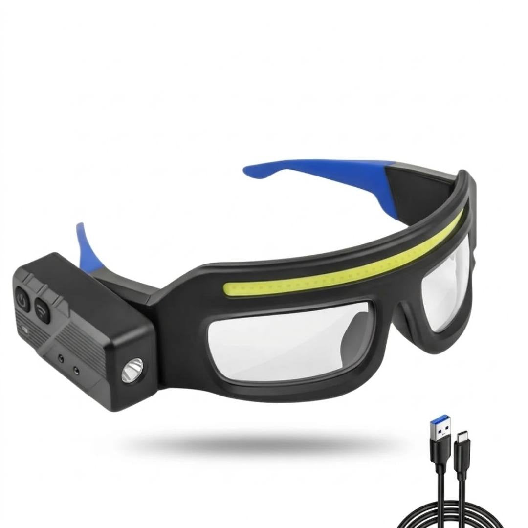 Lámpara Frontal con Gafas de Protección para Uso Dental, Estético y Profesional