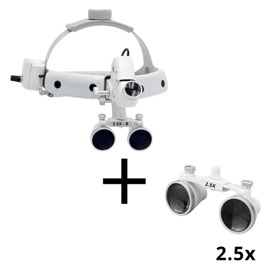 Lupa Pro Vision con Lámpara Frontal de 5 Watts y Lentes de 2.5x