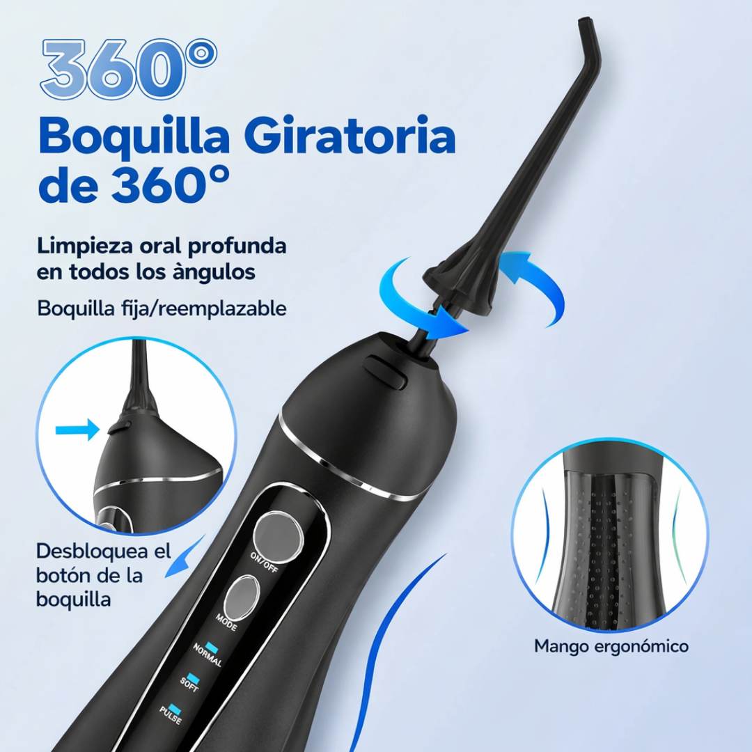 Irrigador Oral Pro: Limpieza Profunda de Nivel Clínico en la Palma de su Mano
