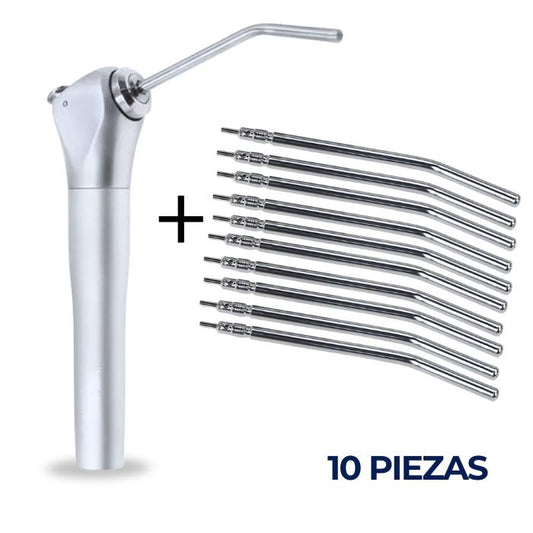 Jeringa Dental Triple de Aire y Agua + 10 Puntas Esterilizables